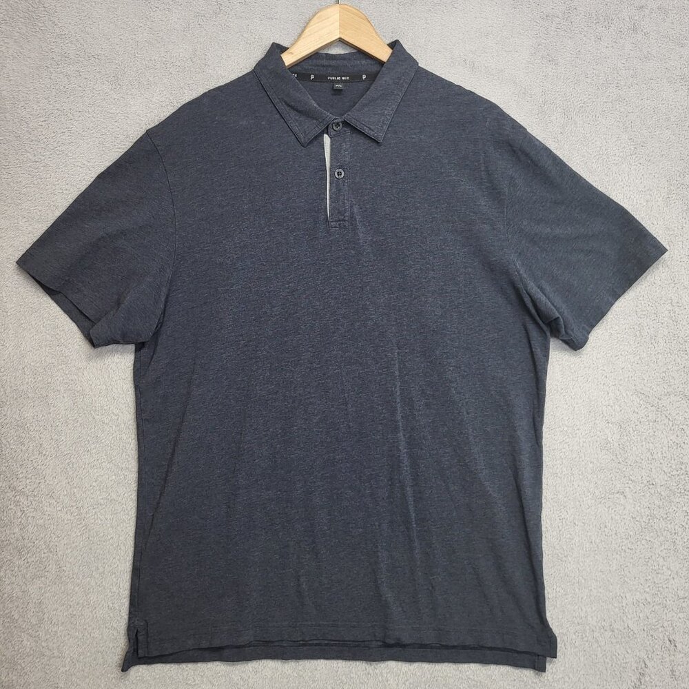 Public Rec Shirt Mens XL Gray Short Sleeve Polo Golf Business Casual